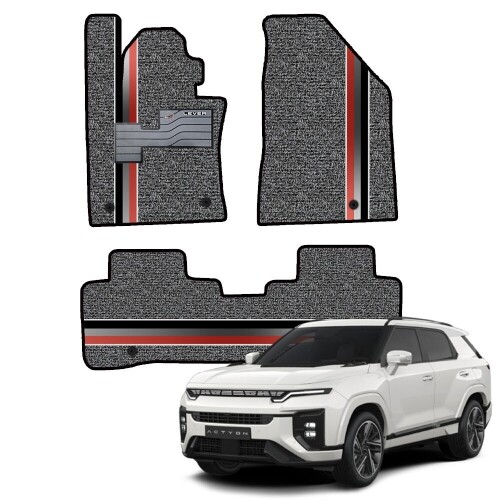 닥쏘오토,닥쏘오토 2세대 코일 라인매트 쌍용 신형 액티언 1열2열 세트 (하이브리드 호환)