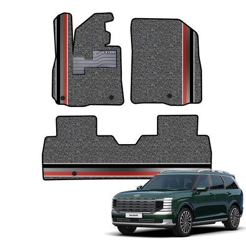 닥쏘오토,닥쏘오토 2세대 코일 라인매트 디 올뉴 팰리세이드 LX3 1열2열 세트 (2025.1~)