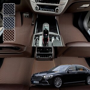 벤츠 S클래스 전용 3D 엠보싱 차세대 고무매트 1열2열 세트