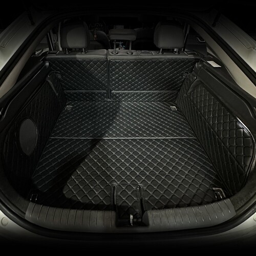 닥쏘오토,컨셉토 3D 가죽 퀼팅 (구)아이오닉 전기차 전용(더뉴포함, 스피커-유) 풀커버 사이드 트렁크매트 세트 (17~22년)